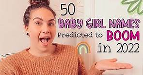 50 UNIQUE BABY GIRL NAMES Predicted to BOOM in 2022 | Trendy Baby Name List For Girls