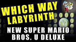 New Super Mario Bros U Deluxe Which Way Labyrinth Star Coins - Soda Jungle Ghost House