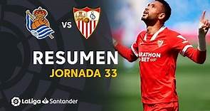 Resumen de Real Sociedad vs Sevilla FC (1-2)