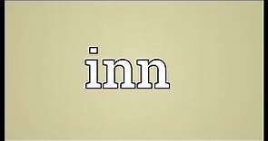 Inn Meaning