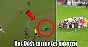 Bas Dost collapses on pitch vs AZ Alkmaar | Bas Dost Accident on pitch, Niederlande Bas Dost bricht
