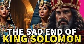 THE LAST DAYS OF KING SOLOMON'S LIFE| #BibleStories