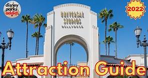 Universal Studios Hollywood ATTRACTION GUIDE - All Rides + Shows - 2022 - Los Angeles, California