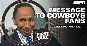Stephen A.'s message to Cowboys fans 🤣🤠 | First Take