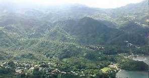 Landing in Melville Hall Dominica with American Eagle ATR - 11.Jan 2012.AVI
