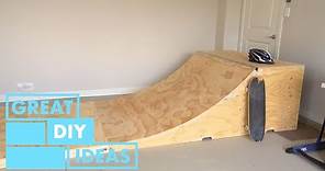 How to Make a Portable Skateboard Ramp | DIY | Great Home Ideas