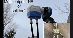 How to use a Satellite TV Splitter instead of a multi output LNB to split your dish signal | FTA
