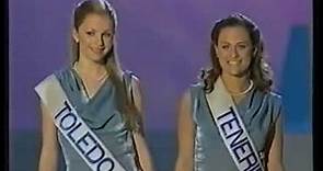 Águeda López participa en Miss España 2000 representando a Miss Toledo