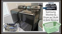 Samsung Active Wash Washer Dryer Review w/ Rinse Sink Demo