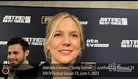 Q&A with Justified: City Primeval star Adelaide Clemens from the ATX TV Festival S12 Red Carpet