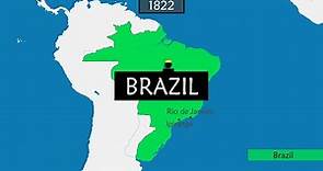 The history of Brazil - Summary on a Map