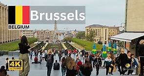 Brussels the Capital of Europe - Belgium | Walking Tour [ 4K ]