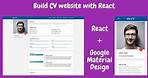 Build CV - Use React to create a CV website (Part 1)