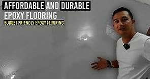 Affordable Epoxy Flooring | INDUSTRIAL GRAY Self leveling epoxy