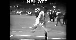 Mel Ott Batting Practice Swing - 1934 All Star Game