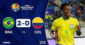 BRASIL vs. COLOMBIA [2-0] | RESUMEN | CONMEBOL PREOLÍMPICO | FASE PRELIMINAR