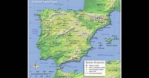 Geographical conditions of the Iberian Peninsula
