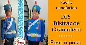 DIY. Disfraz de GRANADERO o Soldado de San Martín para niños, fácil y económico. Y Manuel Belgrano.