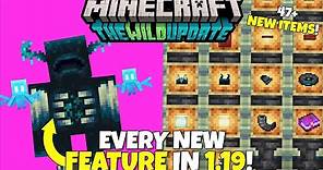 EVERY New Feature In Minecraft 1.19 The Wild Update! 47+ New Items, Mobs, Biomes & More!