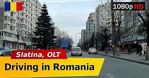 🔴 Romania • Slatina, Olt【1080p Full HD】Driving on Bulevardul Alexandru Ioan Cuza, Nicolae Titulescu