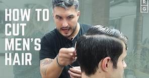 How To Cut Men's Hair | FULL HAIRCUT TUTORIAL | Classic Simple Barbering Techniques