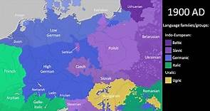 The History of the Central European languages 4000 BC - 2021 AD