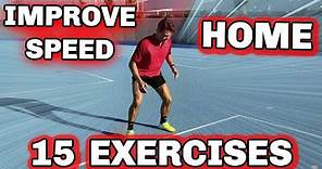Badminton Training: 15 EXERCISES - SPEED at HOME 🤘😎