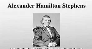 Alexander Hamilton Stephens