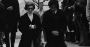 November 22, 1972 - Janet Lee Bouvier Auchincloss at the grave of President John F. Kennedy