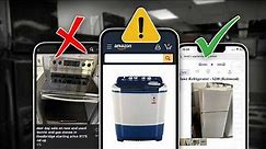 Used Appliance Scams! How to avoid getting RIPPED OFF!
