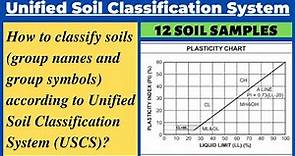 Classify Soils using Unified Soil Classification System(USCS)|Group Names and Symbols