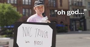 Asking New Yorkers Trivia Questions