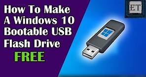 How To Download and Install Windows 10 from USB Flash Drive for FREE! | Today