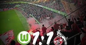 Wolfsburg - Köln 1:1 Stimmung Ultras Köln Auswärtsblock