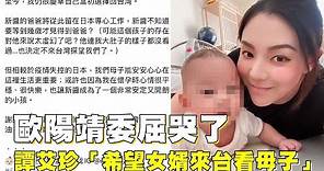 36歲歐陽靖委屈哭了!譚艾珍：希望女婿來台看他們 媽媽唯一要求錯了嗎 | 台灣 蘋果新聞網