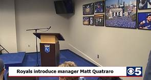 Royals introduce manager Matt Quatraro