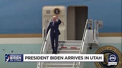President Joe Biden arrives in Utah