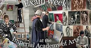 Exam week at the Imperial Academy of Arts + examination exhibition /Art student life VLOG/