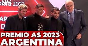 DE PAUL, CORREA y NAHUEL... ARGENTINA, Premio AMÉRICA AS del Deporte 2023