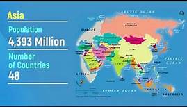Continents Of The World - Major Languages, Population, Area, Landmass