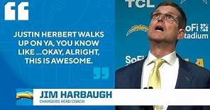 Jim Harbaugh introduced as Chargers head coach | CBS Sports