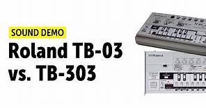 Roland TB-03 vs. TB-303