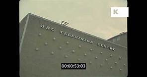 1960s BBC Television Centre, London in HD from 35mm