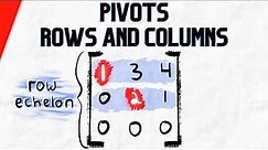 Find Pivots, Pivot Rows, and Pivot Columns with Row Echelon Form | Linear Algebra