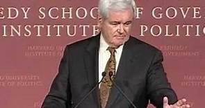 A Public Address by The Honorable Newt Gingrich