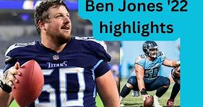 Some Ben Jones '22 Titans highlights