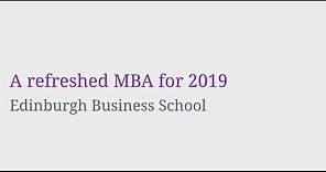 Edinburgh Business School new MBA courses