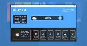 Create Weather Forecast App Using Python | Weather API | Python Tkinter Project