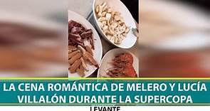 Gonzalo Melero y Lucía Villalón viven juntos la Supercopa con una romántica cena de categoría
