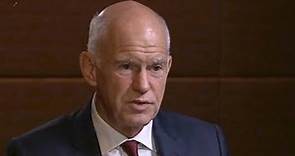 "Dialogue" with former Greece Prime Minister George Papandreou